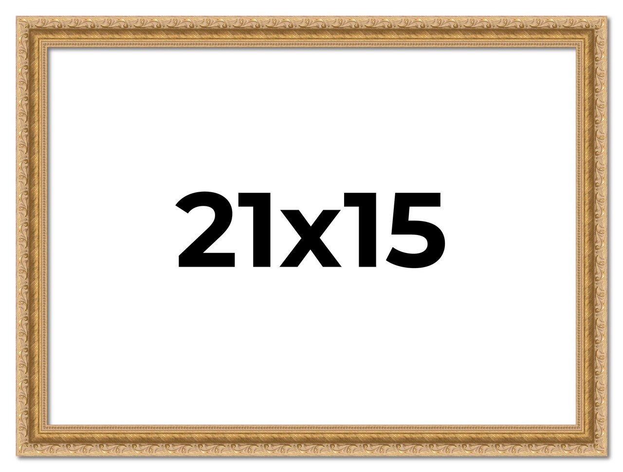 Refined Gold Picture Frame - UV Acrylic, Backing Board, Hanging Hardware Included